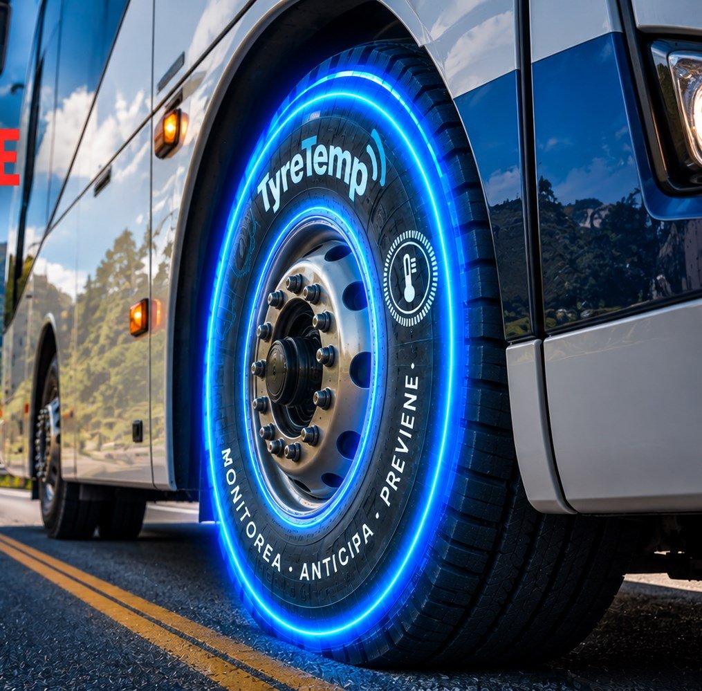Bus interurbano circulando por una carretera de montaña